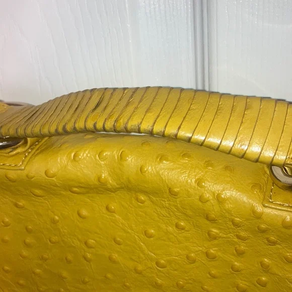 🔥 FLASH SALE 🔥- navy dust bag included Mustard yellow Rebecca minkoff purse - Picture 3 of 5